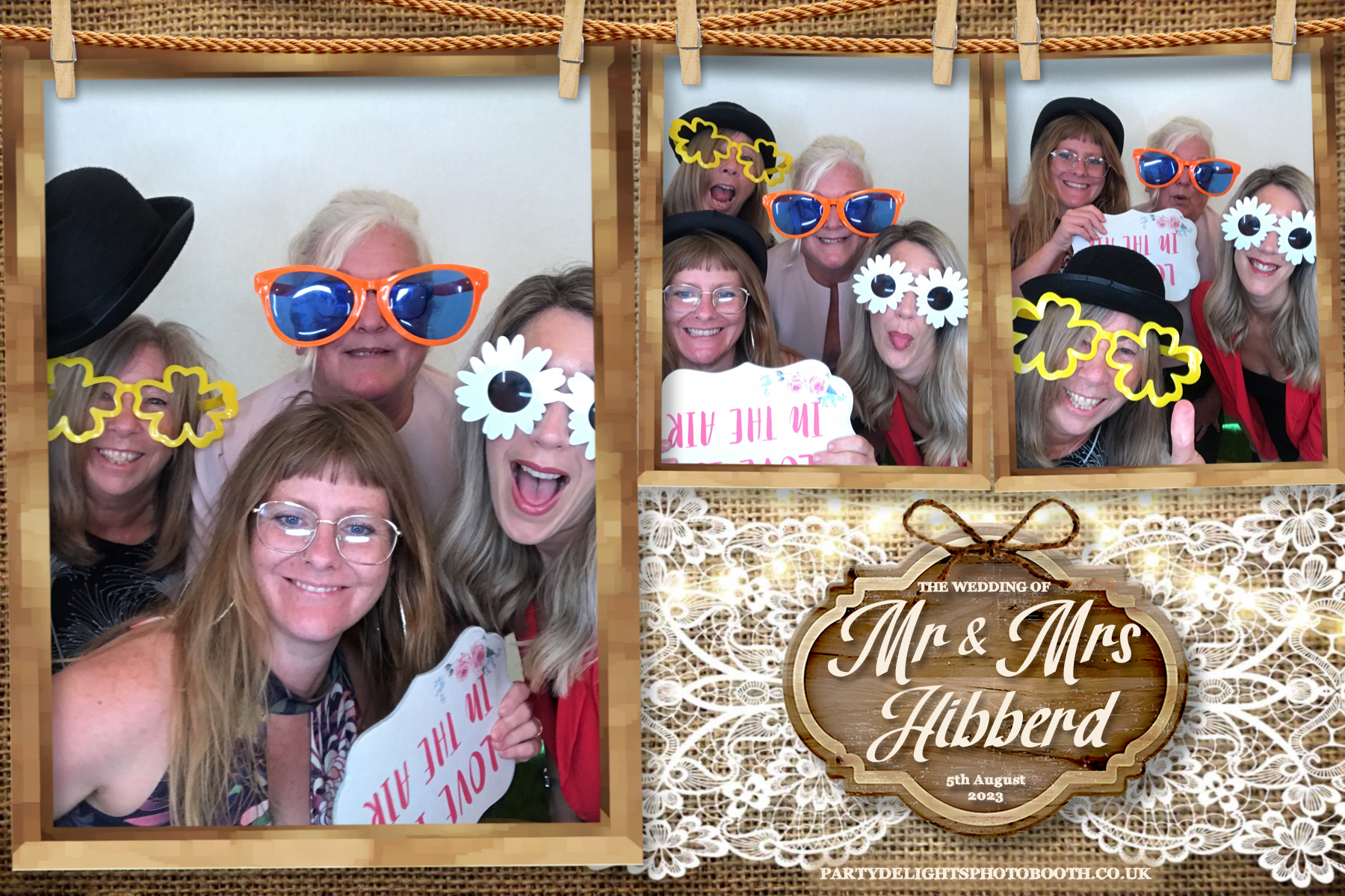 Mr and Mrs Hibberd | View more photos from the event at gallery.partydelightsphotobooth.co.uk/u/PartyDelightsPhotoBooth/Mr-and-Mrs-Hibberd