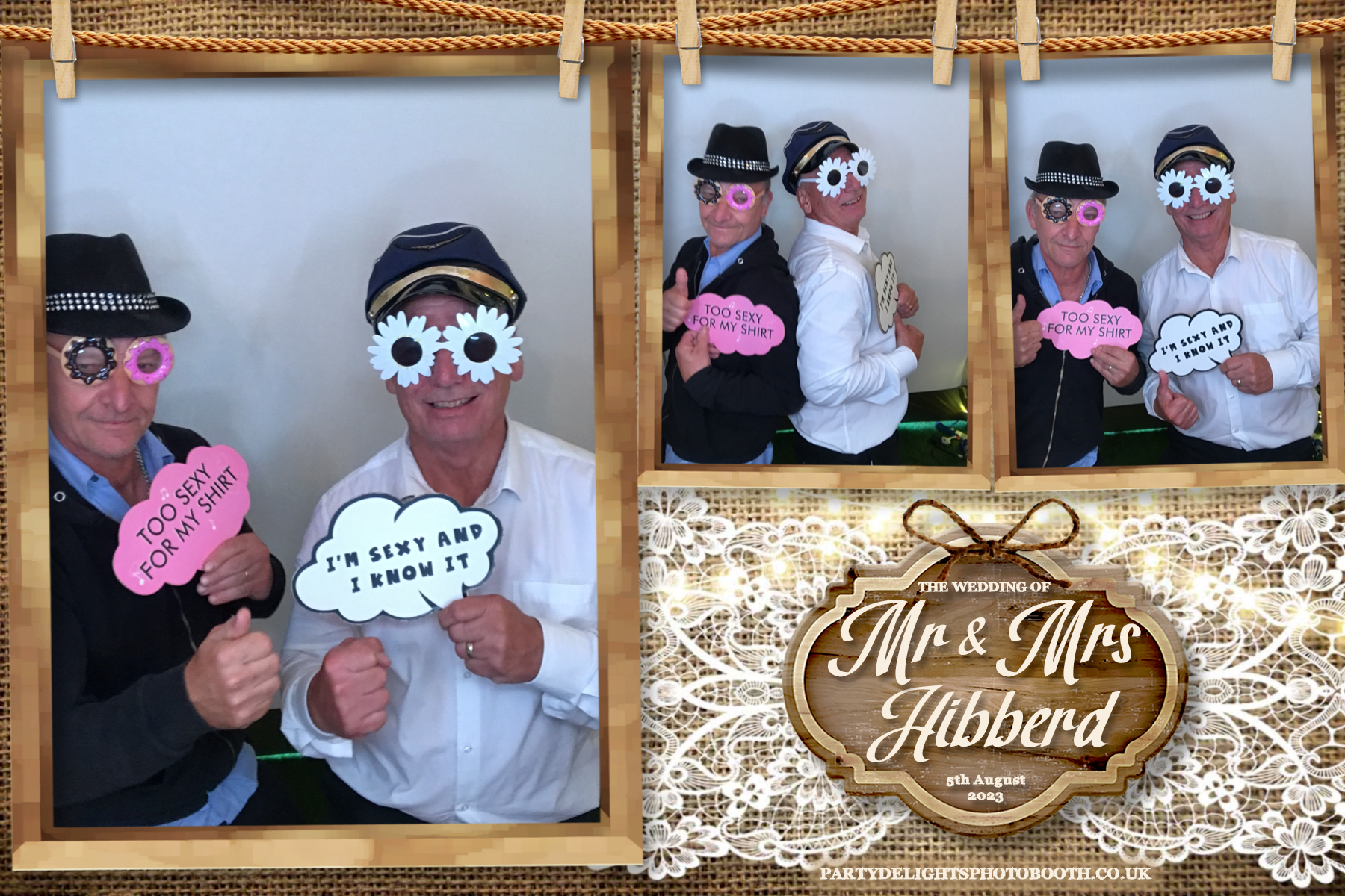 Mr and Mrs Hibberd | View more photos from the event at gallery.partydelightsphotobooth.co.uk/u/PartyDelightsPhotoBooth/Mr-and-Mrs-Hibberd