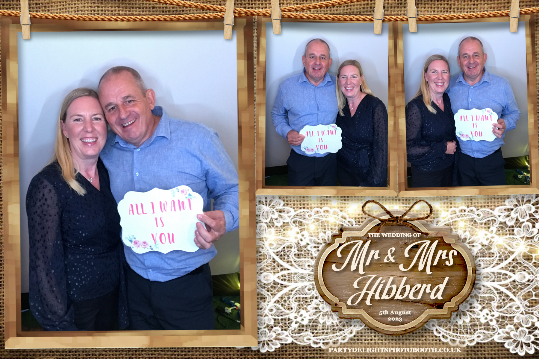 Mr and Mrs Hibberd | View more photos from the event at gallery.partydelightsphotobooth.co.uk/u/PartyDelightsPhotoBooth/Mr-and-Mrs-Hibberd