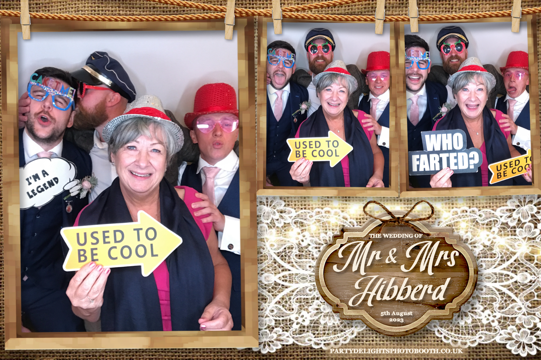 Mr and Mrs Hibberd | View more photos from the event at gallery.partydelightsphotobooth.co.uk/u/PartyDelightsPhotoBooth/Mr-and-Mrs-Hibberd