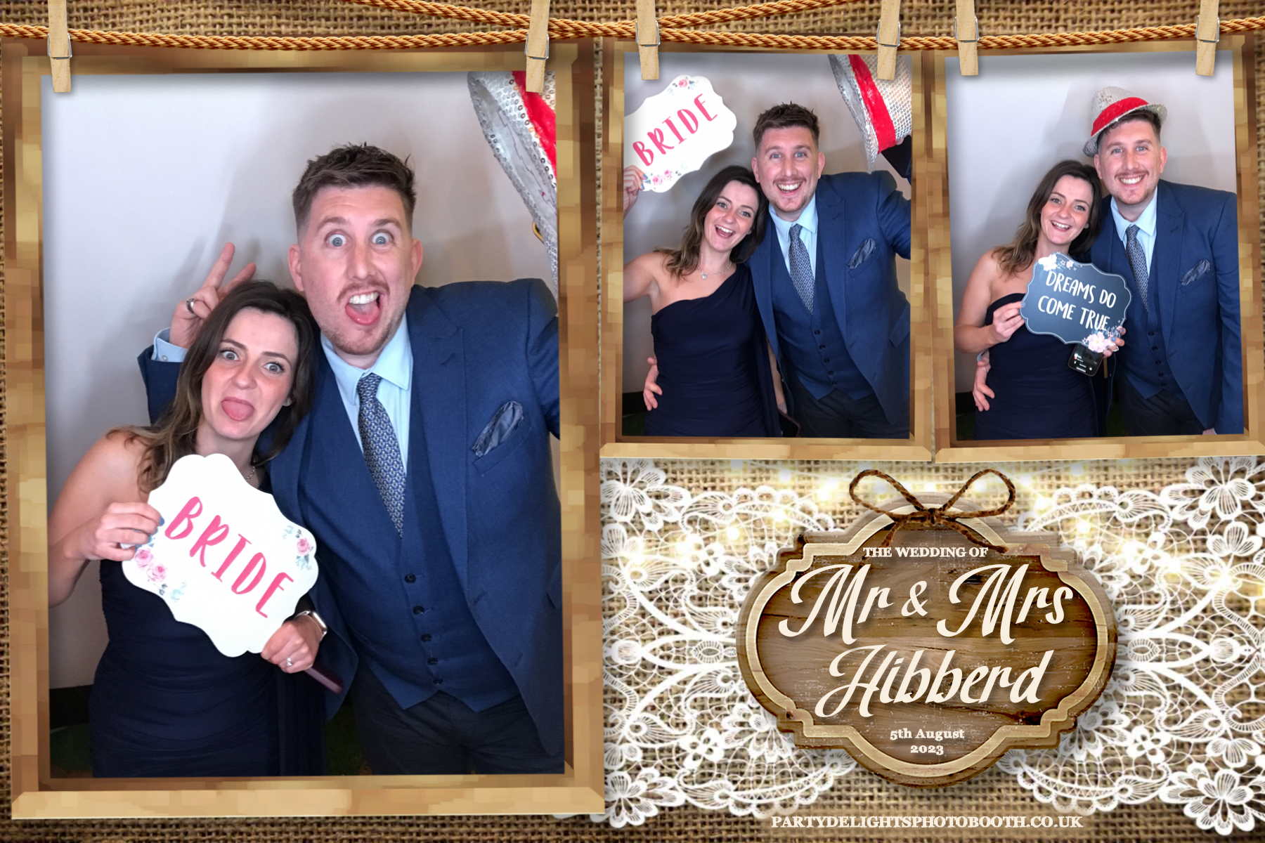 Mr and Mrs Hibberd | View more photos from the event at gallery.partydelightsphotobooth.co.uk/u/PartyDelightsPhotoBooth/Mr-and-Mrs-Hibberd