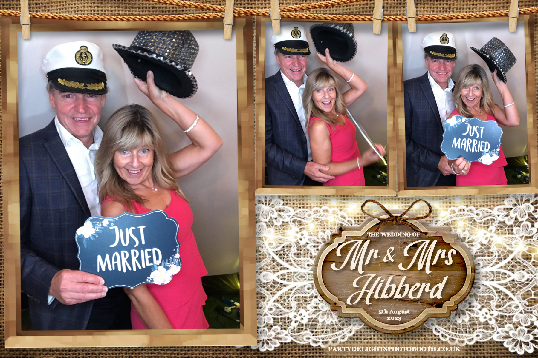 Mr and Mrs Hibberd | View more photos from the event at gallery.partydelightsphotobooth.co.uk/u/PartyDelightsPhotoBooth/Mr-and-Mrs-Hibberd