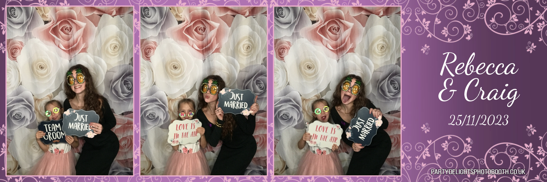 Rebecca and Craig’s wedding | View more photos from the event at gallery.partydelightsphotobooth.co.uk/u/PartyDelightsPhotoBooth/Rebecca-and-Craig’s-wedding
