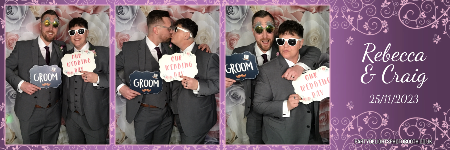 Rebecca and Craig’s wedding | View more photos from the event at gallery.partydelightsphotobooth.co.uk/u/PartyDelightsPhotoBooth/Rebecca-and-Craig’s-wedding