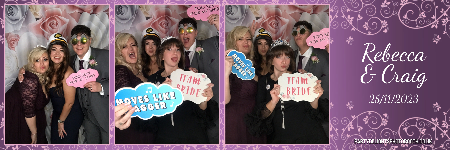 Rebecca and Craig’s wedding | View more photos from the event at gallery.partydelightsphotobooth.co.uk/u/PartyDelightsPhotoBooth/Rebecca-and-Craig’s-wedding