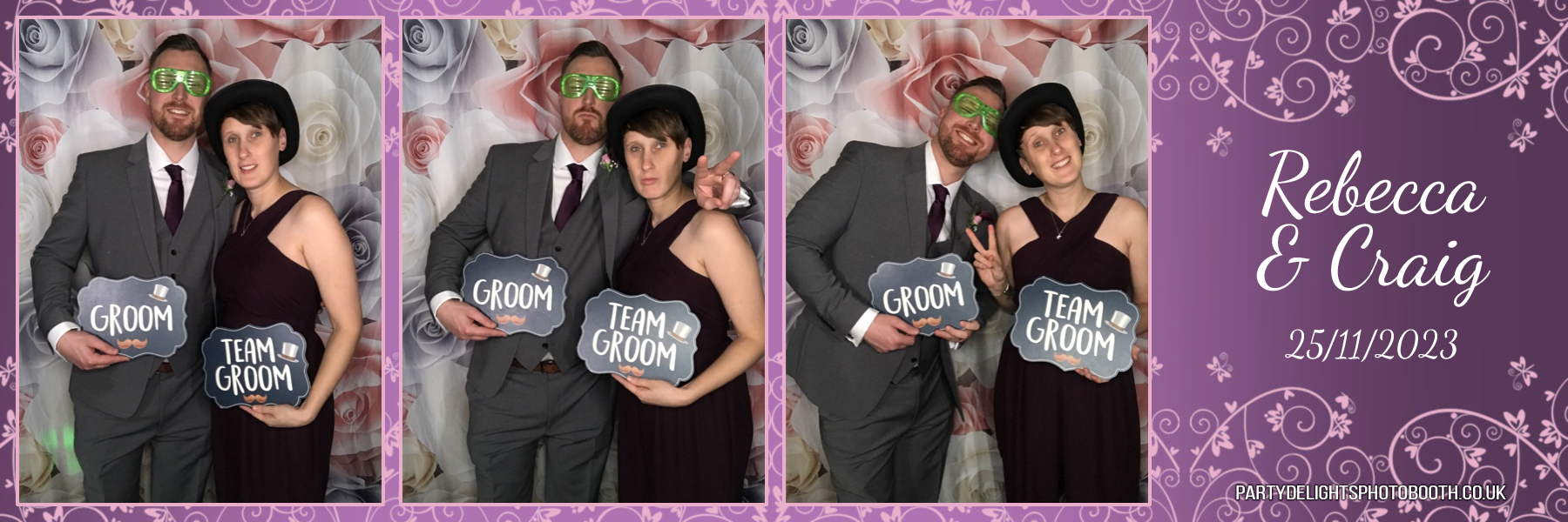 Rebecca and Craig’s wedding | View more photos from the event at gallery.partydelightsphotobooth.co.uk/u/PartyDelightsPhotoBooth/Rebecca-and-Craig’s-wedding