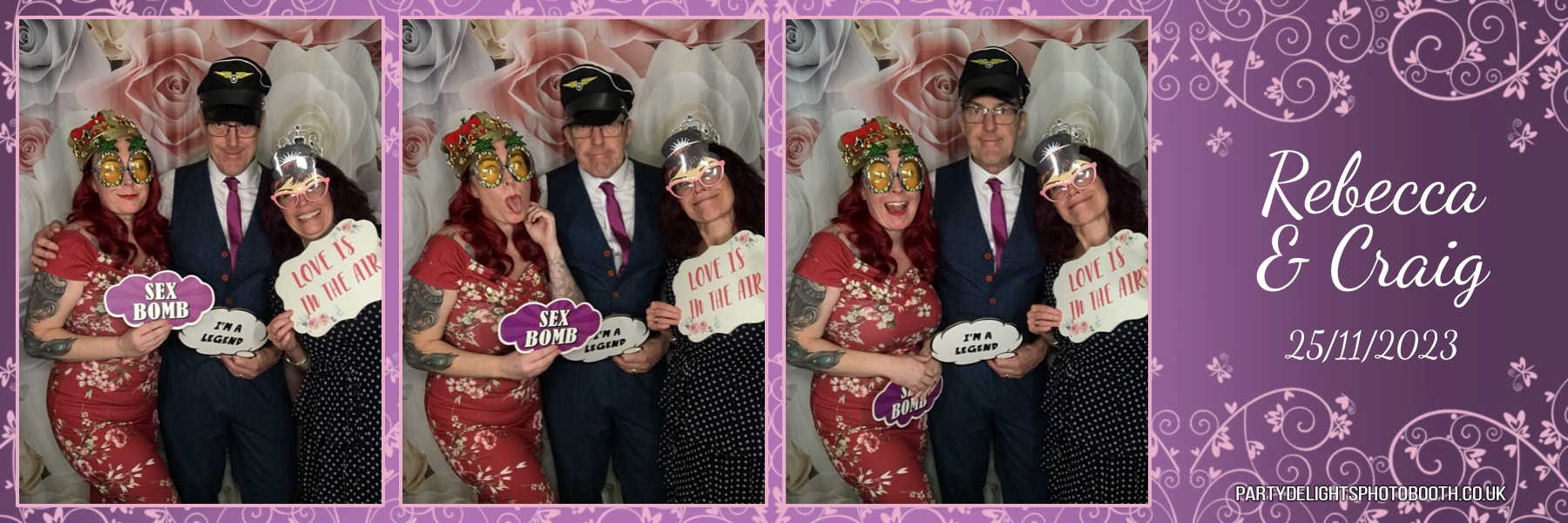 Rebecca and Craig’s wedding | View more photos from the event at gallery.partydelightsphotobooth.co.uk/u/PartyDelightsPhotoBooth/Rebecca-and-Craig’s-wedding