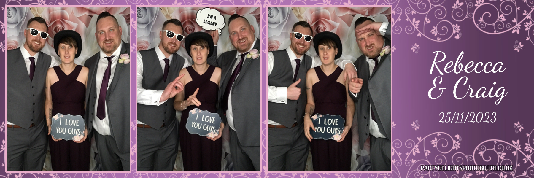 Rebecca and Craig’s wedding | View more photos from the event at gallery.partydelightsphotobooth.co.uk/u/PartyDelightsPhotoBooth/Rebecca-and-Craig’s-wedding