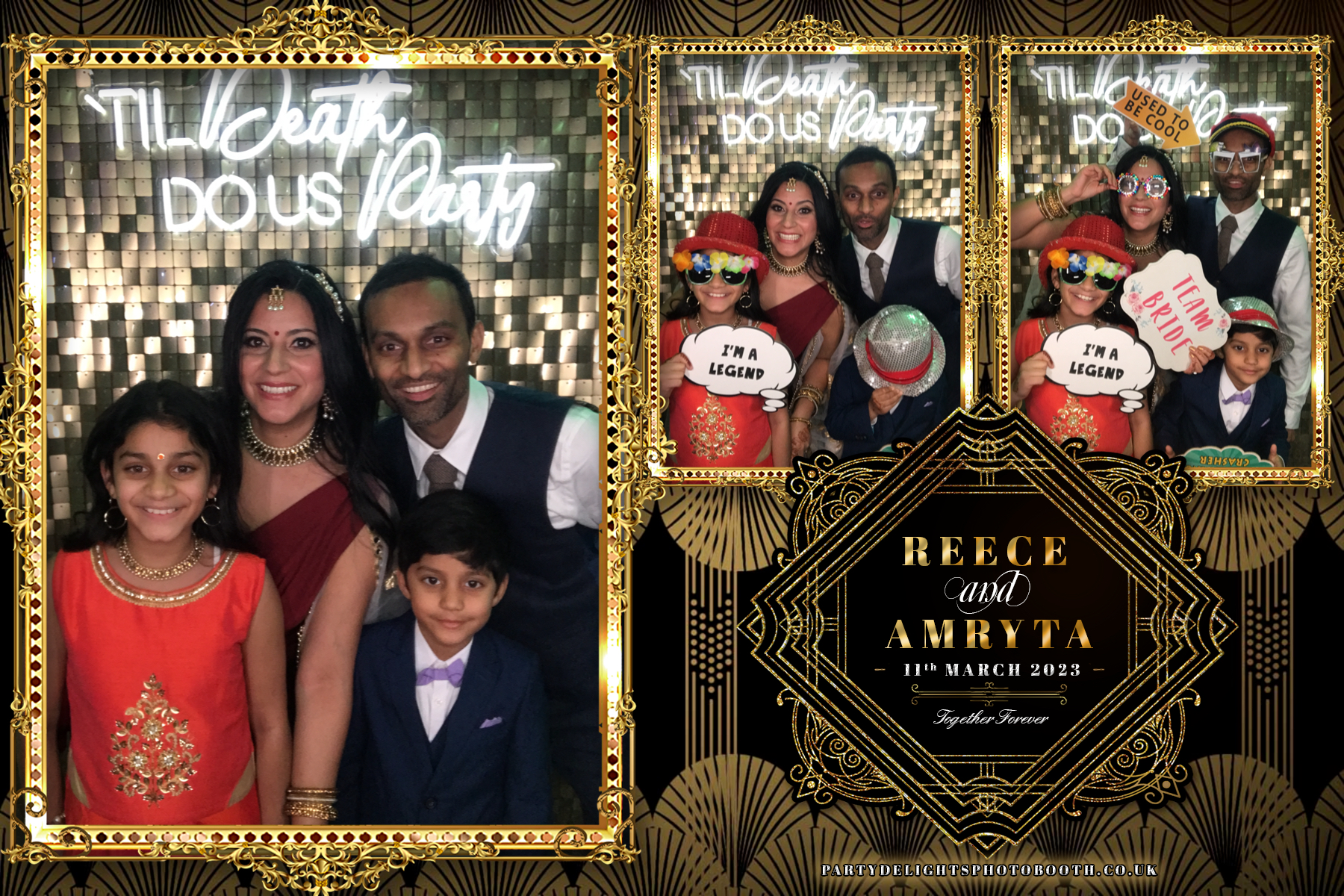 Reece and Amryta's Wedding | View more photos from the event at gallery.partydelightsphotobooth.co.uk/u/PartyDelightsPhotoBooth/Reece-and-Amrytas-Wedding