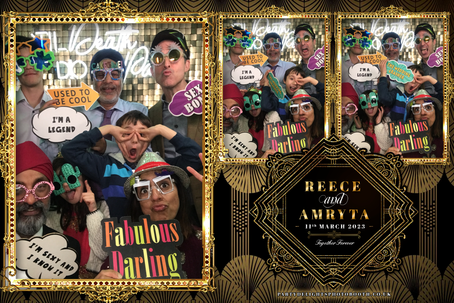 Reece and Amryta's Wedding | View more photos from the event at gallery.partydelightsphotobooth.co.uk/u/PartyDelightsPhotoBooth/Reece-and-Amrytas-Wedding