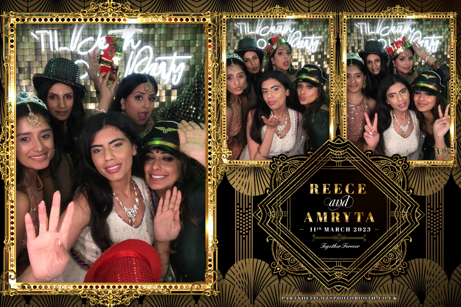 Reece and Amryta's Wedding | View more photos from the event at gallery.partydelightsphotobooth.co.uk/u/PartyDelightsPhotoBooth/Reece-and-Amrytas-Wedding