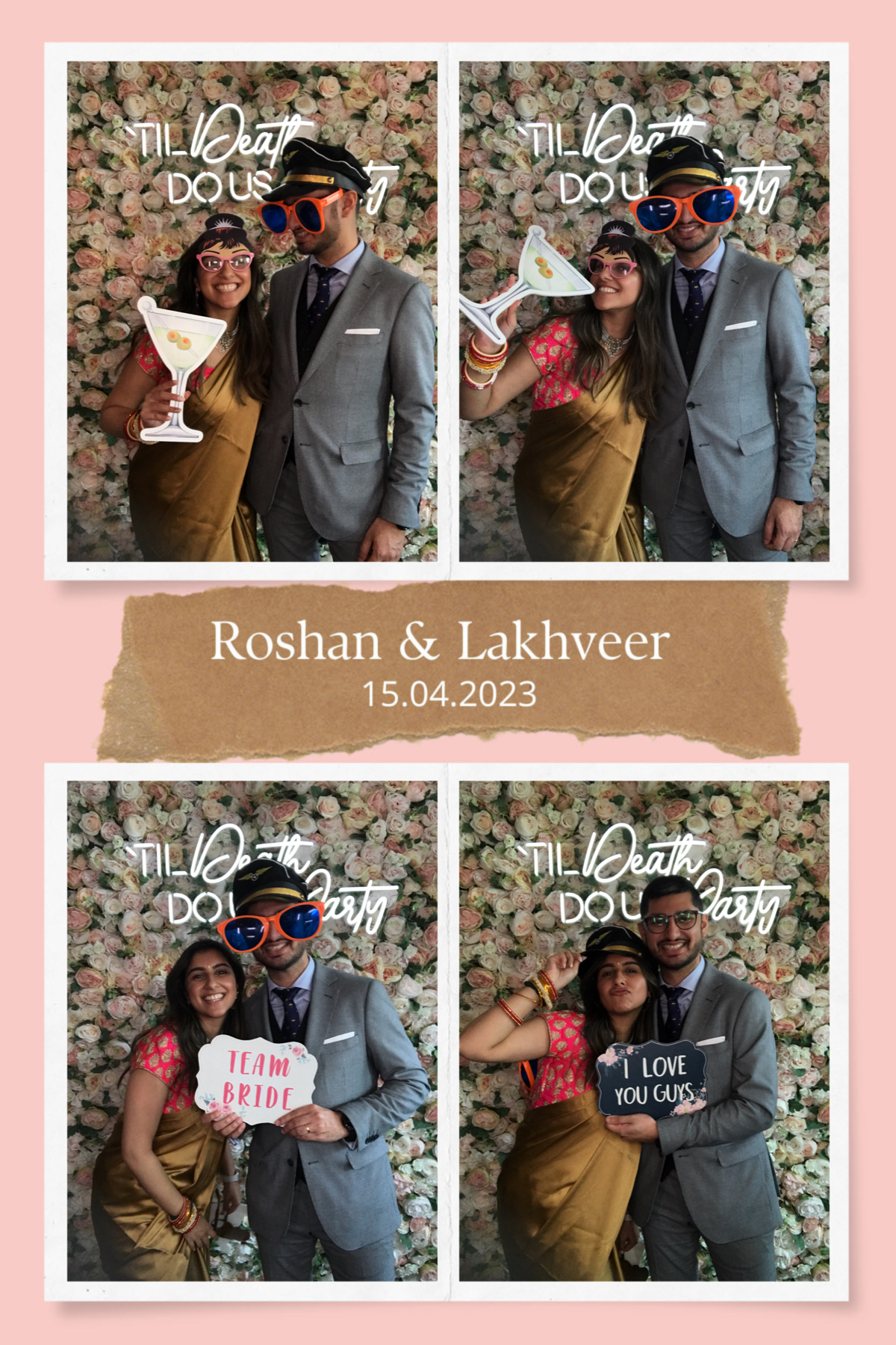 Roshan and Lakhveer's wedding | View more photos from the event at gallery.partydelightsphotobooth.co.uk/u/PartyDelightsPhotoBooth/Roshan-and-Lakhveers-wedding