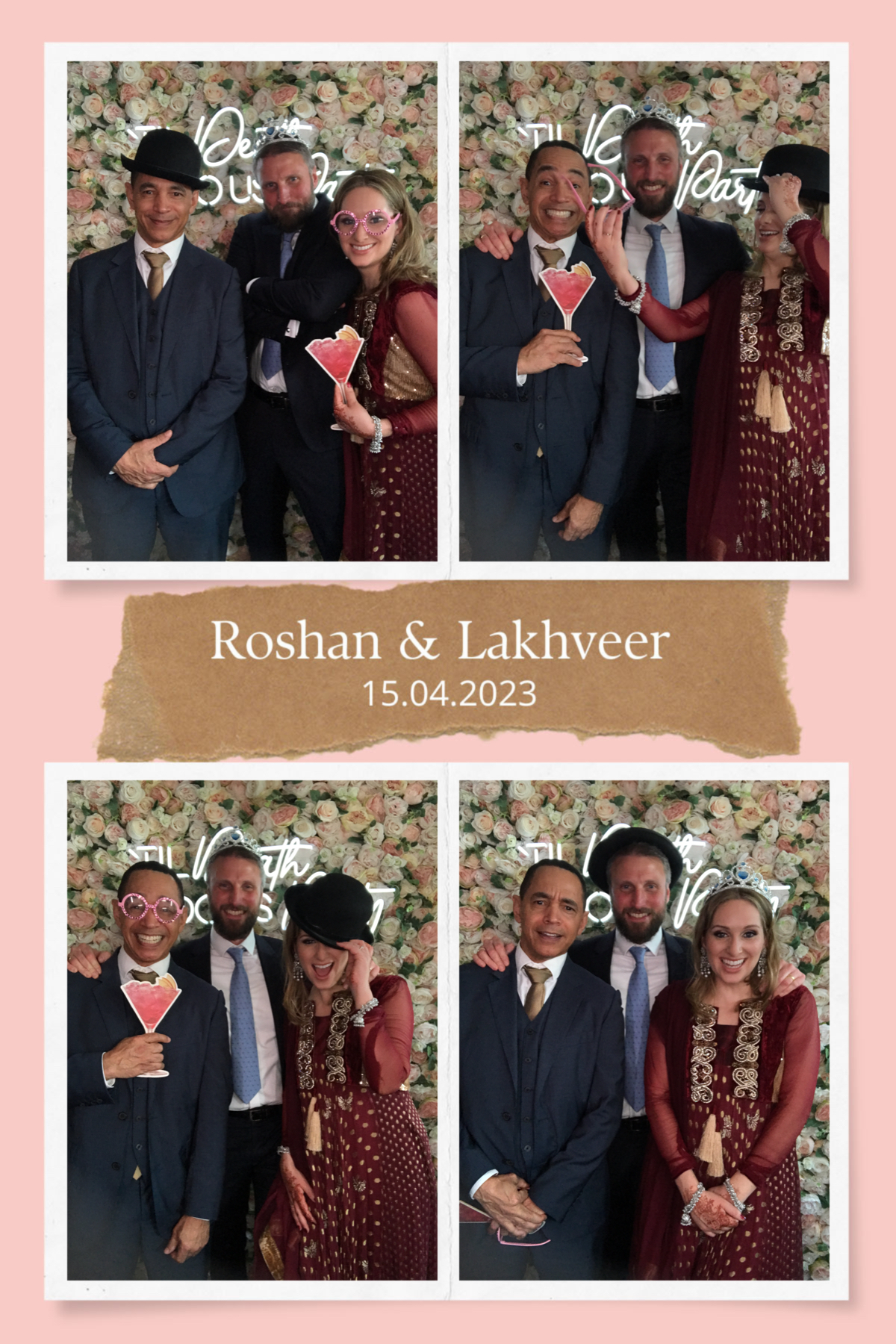 Roshan and Lakhveer's wedding | View more photos from the event at gallery.partydelightsphotobooth.co.uk/u/PartyDelightsPhotoBooth/Roshan-and-Lakhveers-wedding
