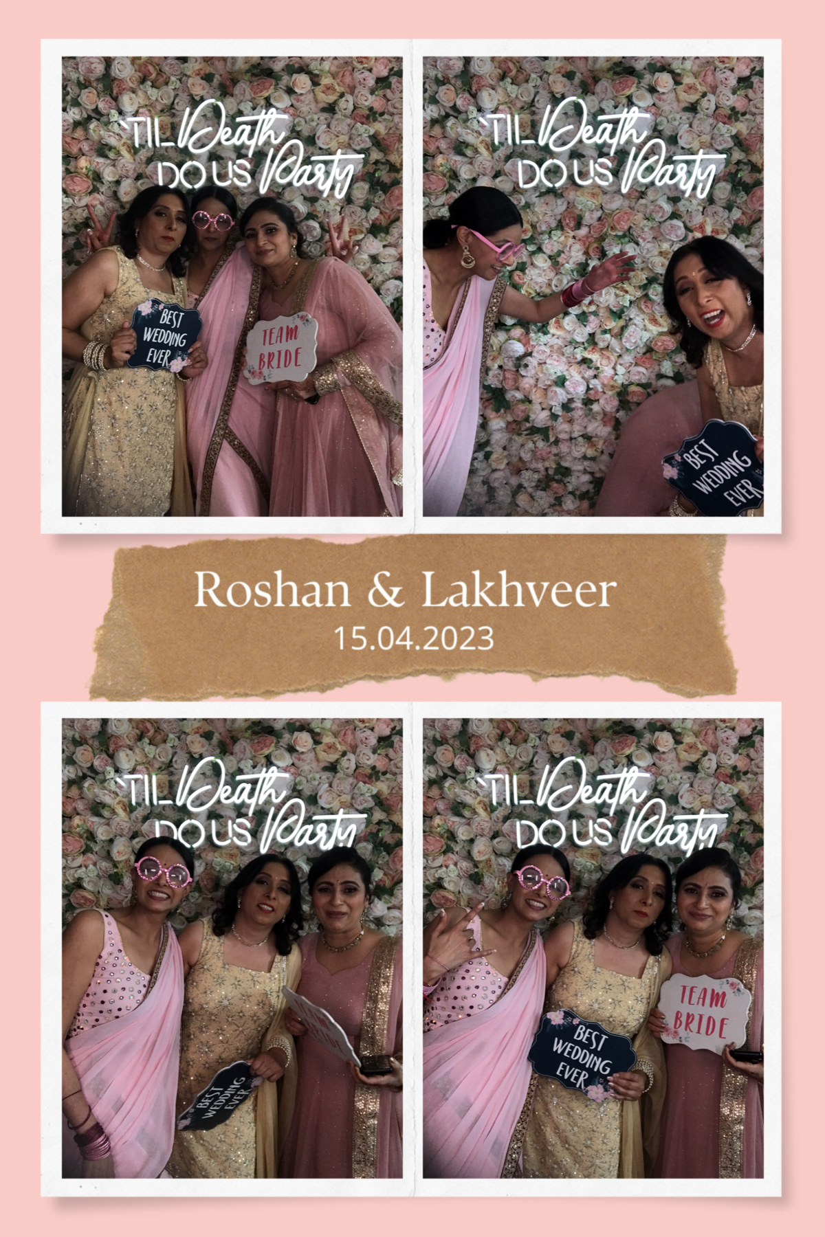 Roshan and Lakhveer's wedding | View more photos from the event at gallery.partydelightsphotobooth.co.uk/u/PartyDelightsPhotoBooth/Roshan-and-Lakhveers-wedding