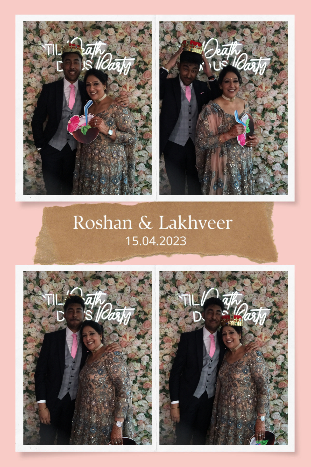 Roshan and Lakhveer's wedding | View more photos from the event at gallery.partydelightsphotobooth.co.uk/u/PartyDelightsPhotoBooth/Roshan-and-Lakhveers-wedding