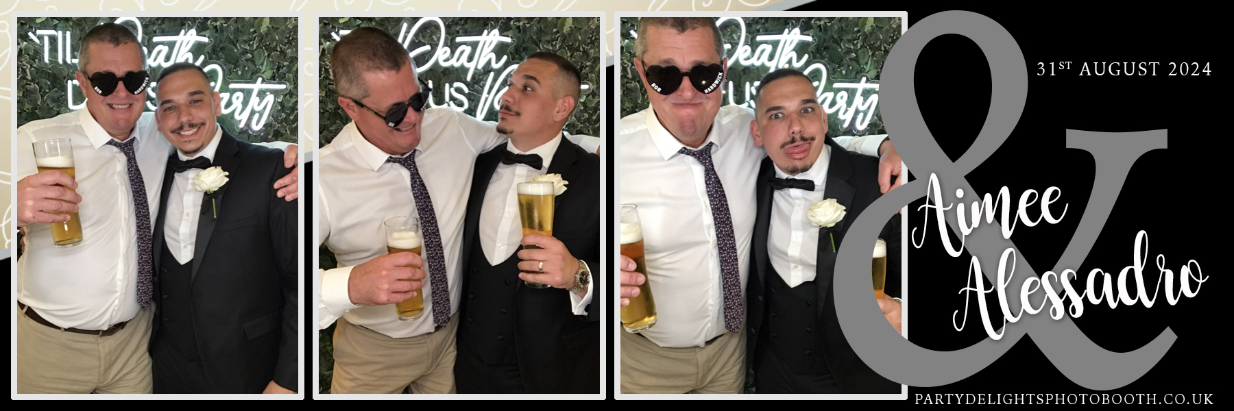 Aimee & Alex's Wedding | View more photos from the event at gallery.partydelightsphotobooth.co.uk/u/PartyDelightsPhotoBooth/Aimee-Alexs-Wedding