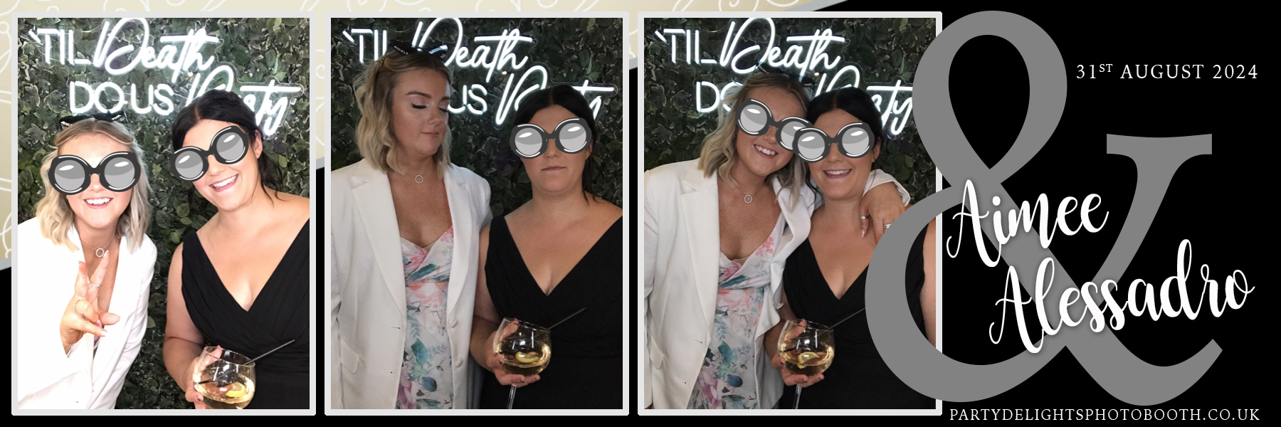 Aimee & Alex's Wedding | View more photos from the event at gallery.partydelightsphotobooth.co.uk/u/PartyDelightsPhotoBooth/Aimee-Alexs-Wedding