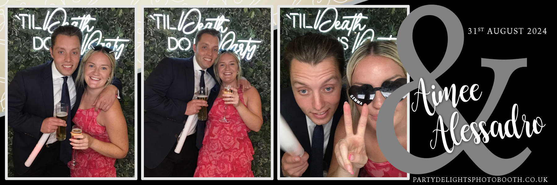 Aimee & Alex's Wedding | View more photos from the event at gallery.partydelightsphotobooth.co.uk/u/PartyDelightsPhotoBooth/Aimee-Alexs-Wedding