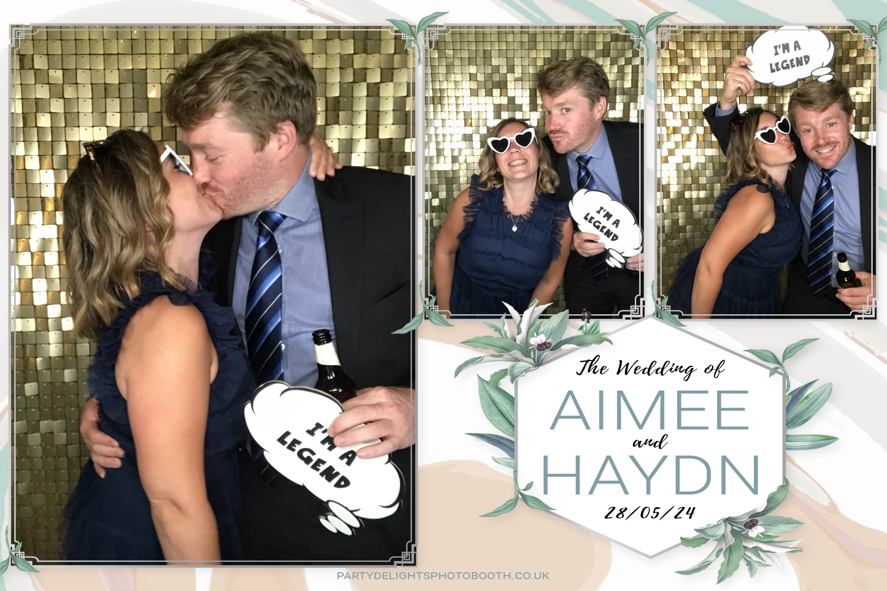 Aimee & Haydn's Wedding | View more photos from the event at gallery.partydelightsphotobooth.co.uk/u/PartyDelightsPhotoBooth/Aimee-Haydns-Wedding