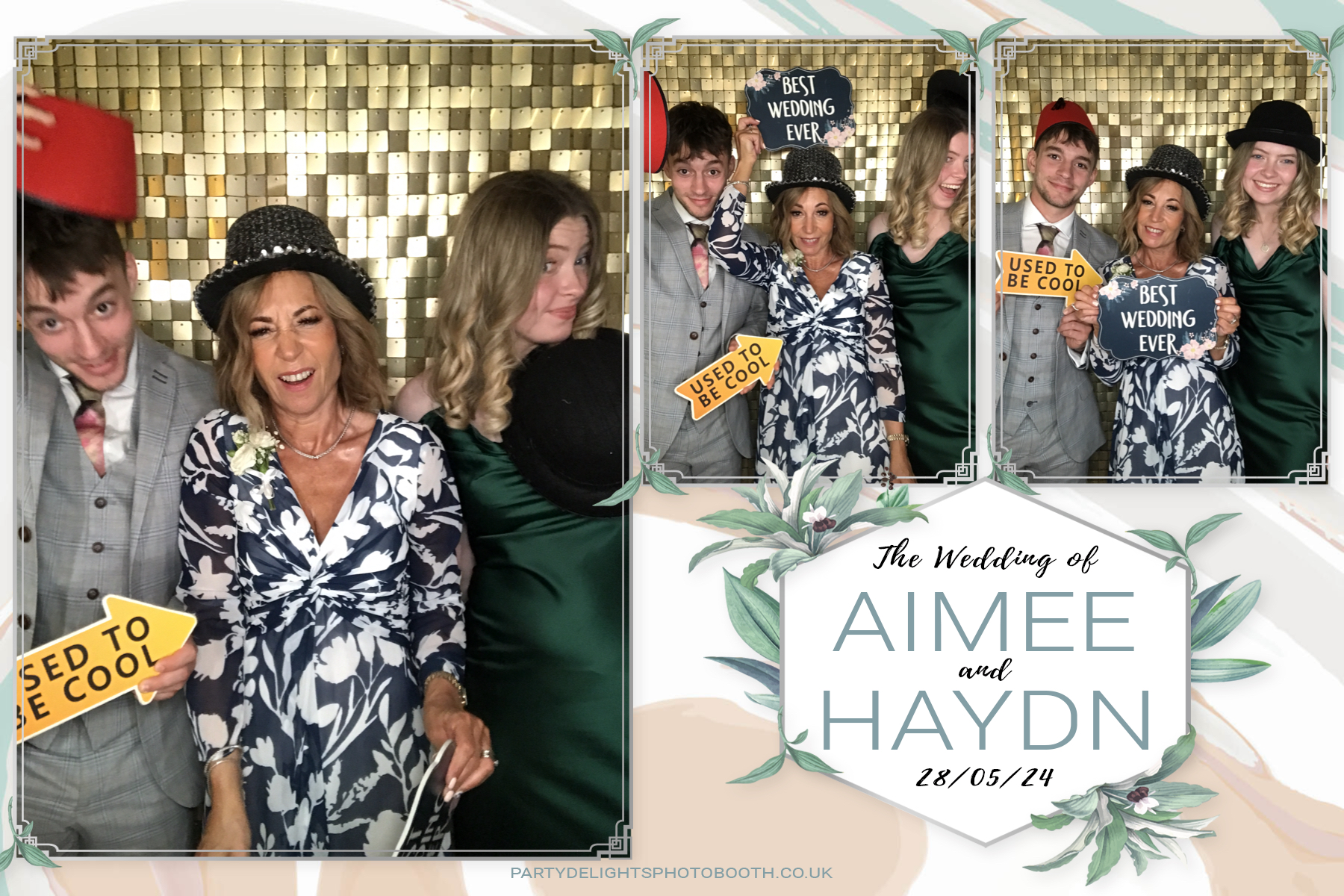 Aimee & Haydn's Wedding | View more photos from the event at gallery.partydelightsphotobooth.co.uk/u/PartyDelightsPhotoBooth/Aimee-Haydns-Wedding