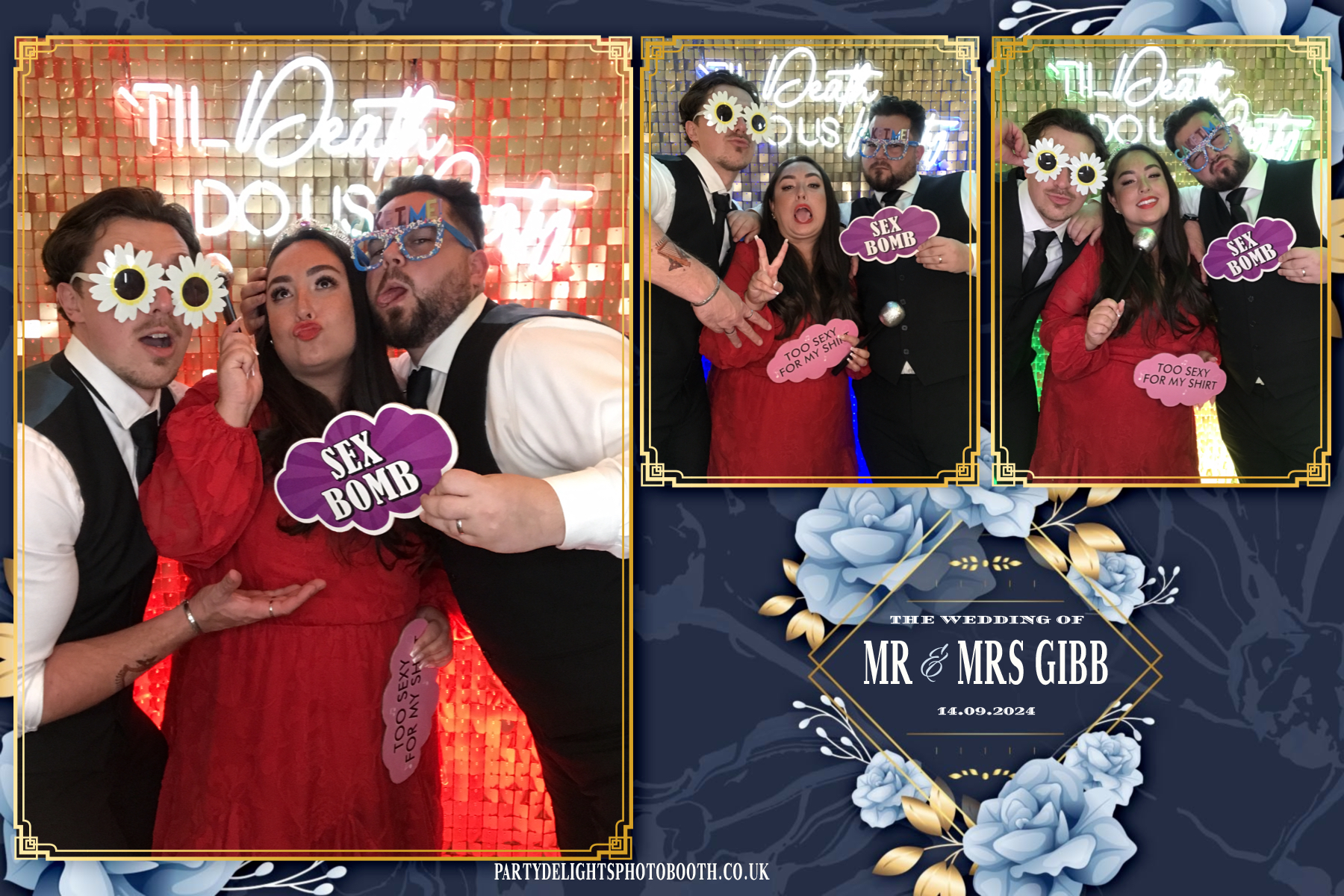 Chris Gibb & Bethan Bowdrey | View more photos from the event at gallery.partydelightsphotobooth.co.uk/u/PartyDelightsPhotoBooth/Chris-Gibb-Bethan-Bowdrey