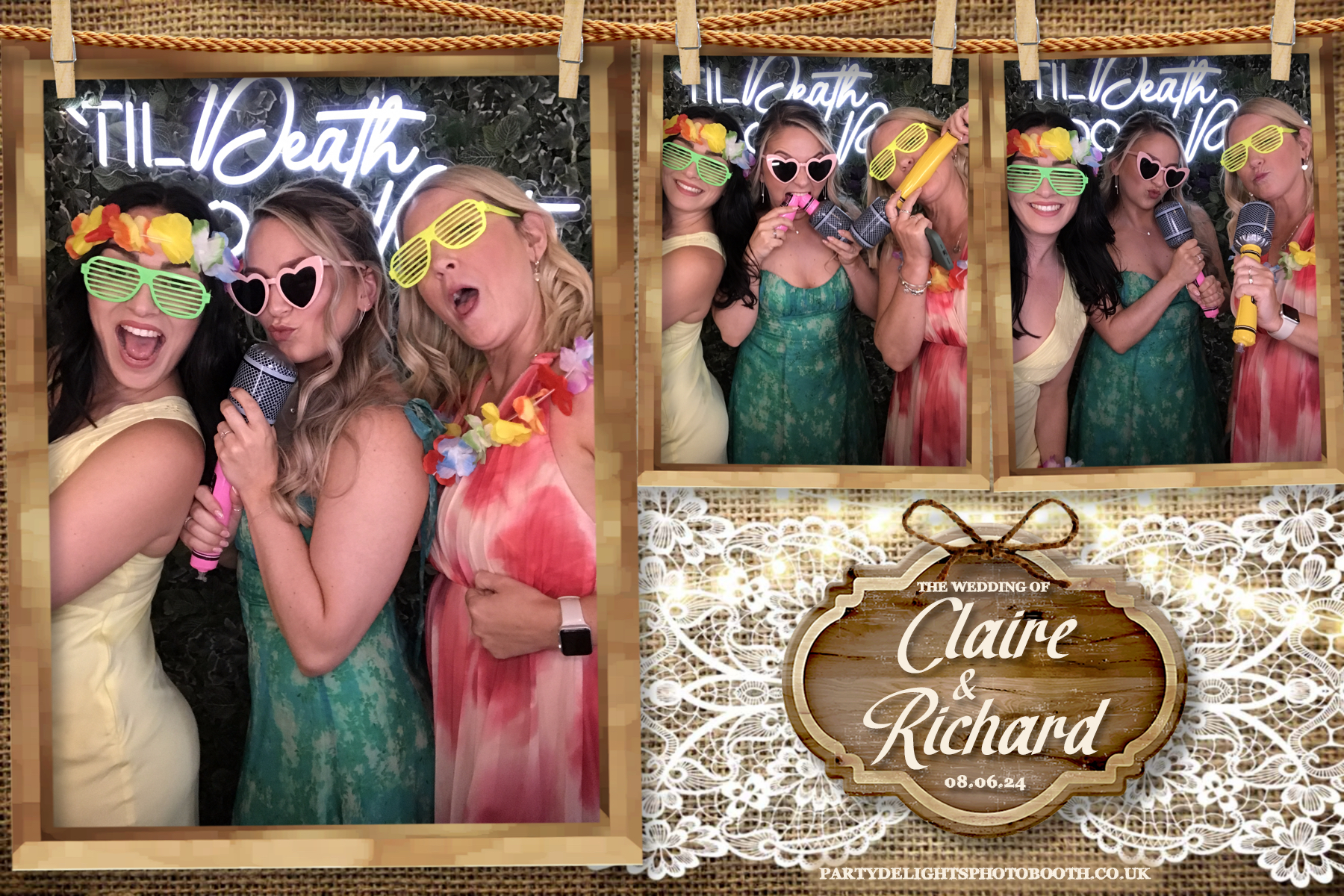 Claire & Richards Wedding | View more photos from the event at gallery.partydelightsphotobooth.co.uk/u/PartyDelightsPhotoBooth/Claire-Richards-Wedding