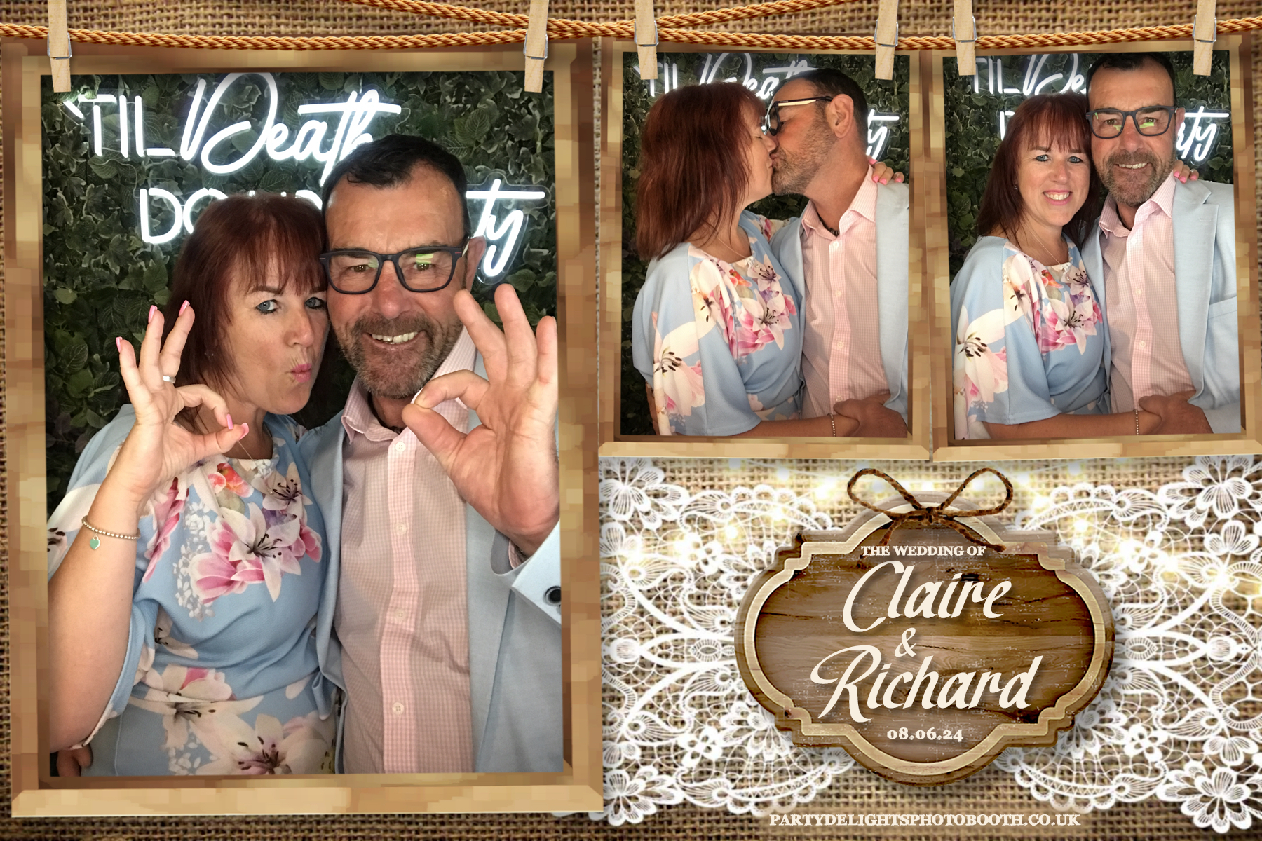 Claire & Richards Wedding | View more photos from the event at gallery.partydelightsphotobooth.co.uk/u/PartyDelightsPhotoBooth/Claire-Richards-Wedding