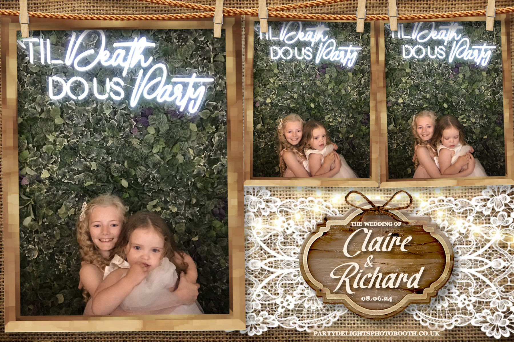 Claire & Richards Wedding | View more photos from the event at gallery.partydelightsphotobooth.co.uk/u/PartyDelightsPhotoBooth/Claire-Richards-Wedding