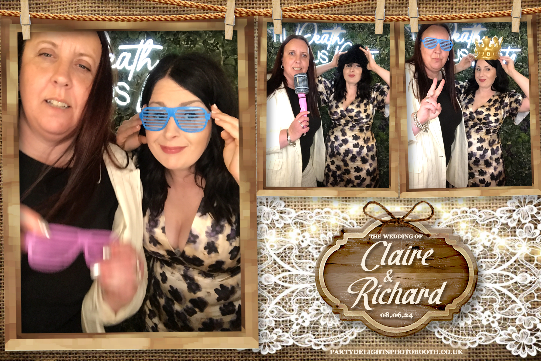 Claire & Richards Wedding | View more photos from the event at gallery.partydelightsphotobooth.co.uk/u/PartyDelightsPhotoBooth/Claire-Richards-Wedding
