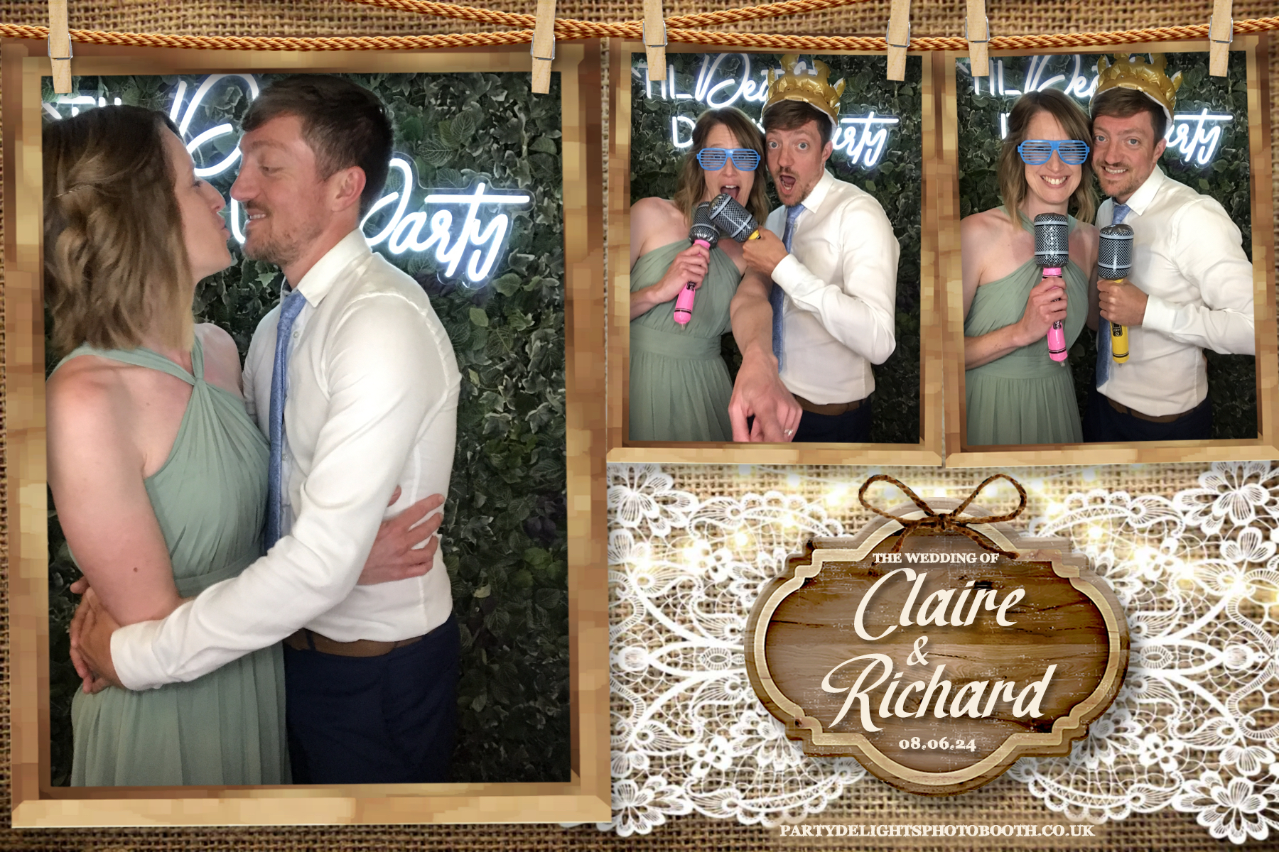 Claire & Richards Wedding | View more photos from the event at gallery.partydelightsphotobooth.co.uk/u/PartyDelightsPhotoBooth/Claire-Richards-Wedding