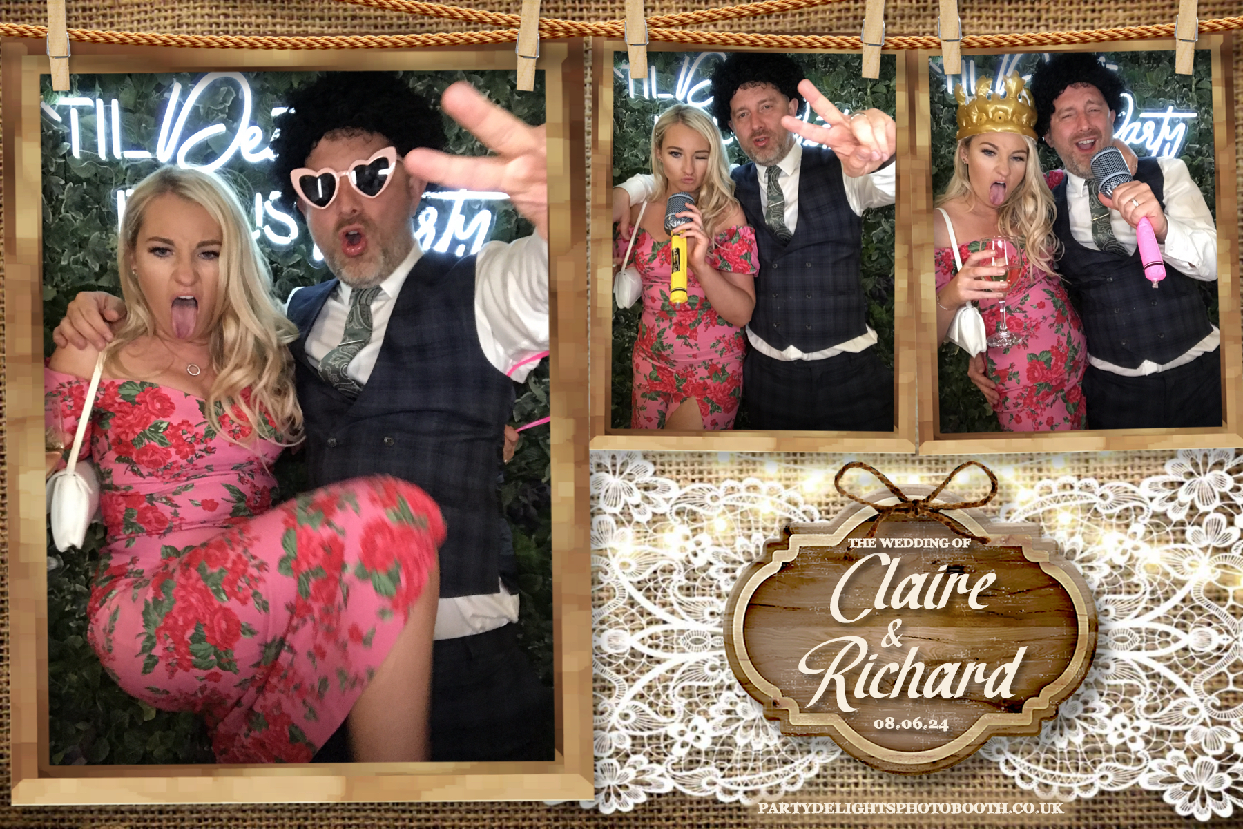 Claire & Richards Wedding | View more photos from the event at gallery.partydelightsphotobooth.co.uk/u/PartyDelightsPhotoBooth/Claire-Richards-Wedding