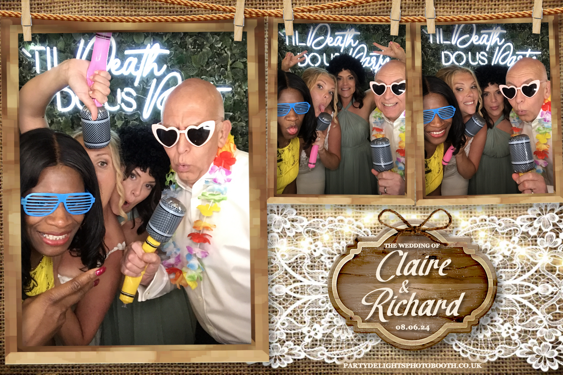 Claire & Richards Wedding | View more photos from the event at gallery.partydelightsphotobooth.co.uk/u/PartyDelightsPhotoBooth/Claire-Richards-Wedding