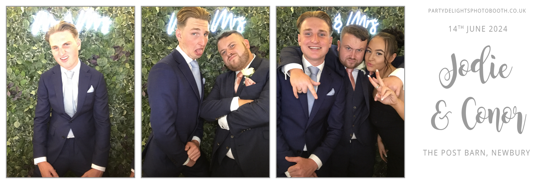 Conor & Jodie’s Wedding | View more photos from the event at gallery.partydelightsphotobooth.co.uk/u/PartyDelightsPhotoBooth/Conor-Jodie’s-Wedding