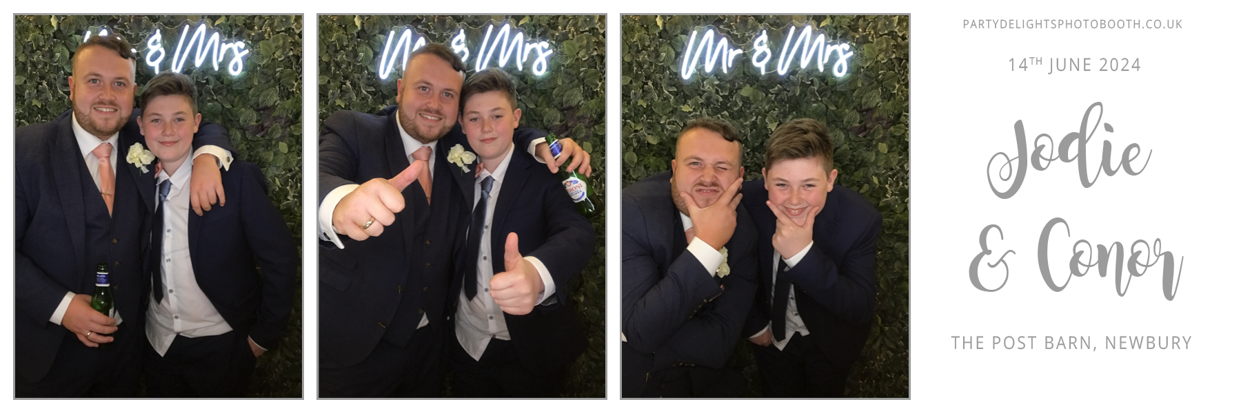 Conor & Jodie’s Wedding | View more photos from the event at gallery.partydelightsphotobooth.co.uk/u/PartyDelightsPhotoBooth/Conor-Jodie’s-Wedding