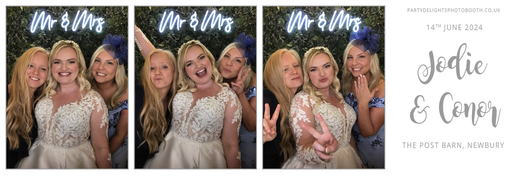 Conor & Jodie’s Wedding | View more photos from the event at gallery.partydelightsphotobooth.co.uk/u/PartyDelightsPhotoBooth/Conor-Jodie’s-Wedding