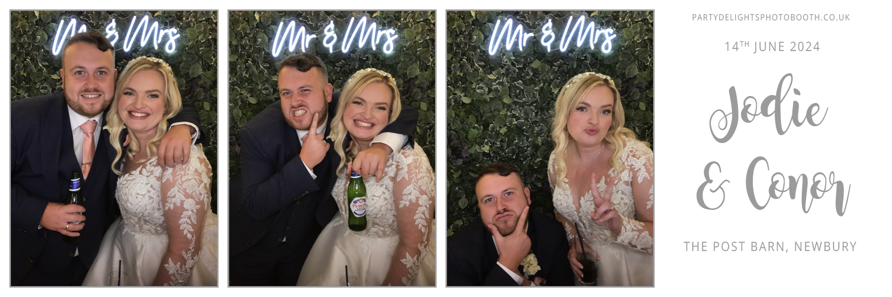 Conor & Jodie’s Wedding | View more photos from the event at gallery.partydelightsphotobooth.co.uk/u/PartyDelightsPhotoBooth/Conor-Jodie’s-Wedding