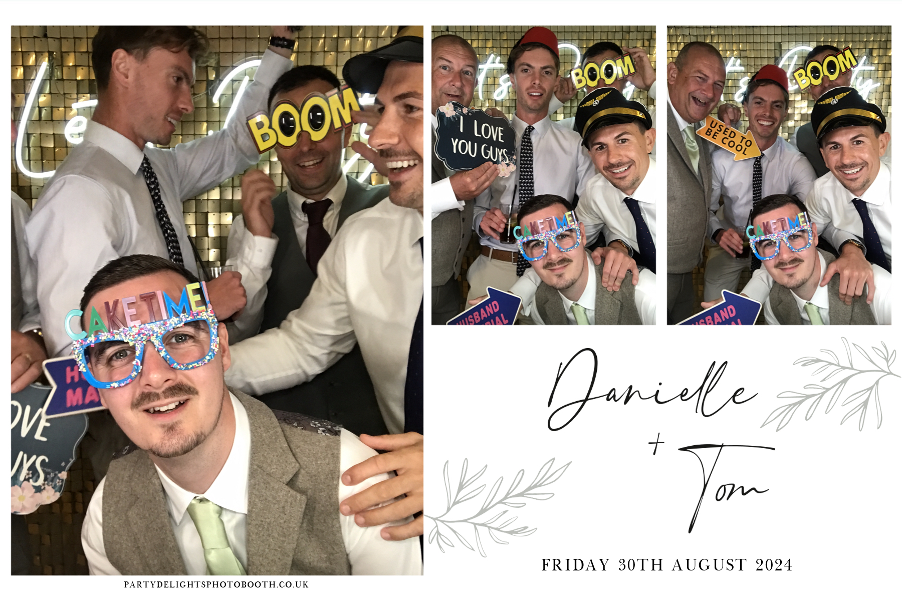 Danielle and Tom's Wedding | View more photos from the event at gallery.partydelightsphotobooth.co.uk/u/PartyDelightsPhotoBooth/Danielle-and-Toms-Wedding