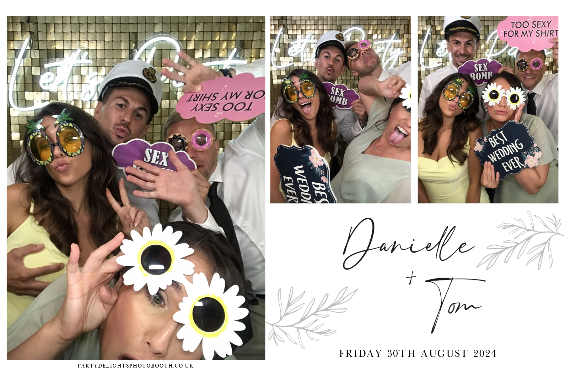 Danielle and Tom's Wedding | View more photos from the event at gallery.partydelightsphotobooth.co.uk/u/PartyDelightsPhotoBooth/Danielle-and-Toms-Wedding