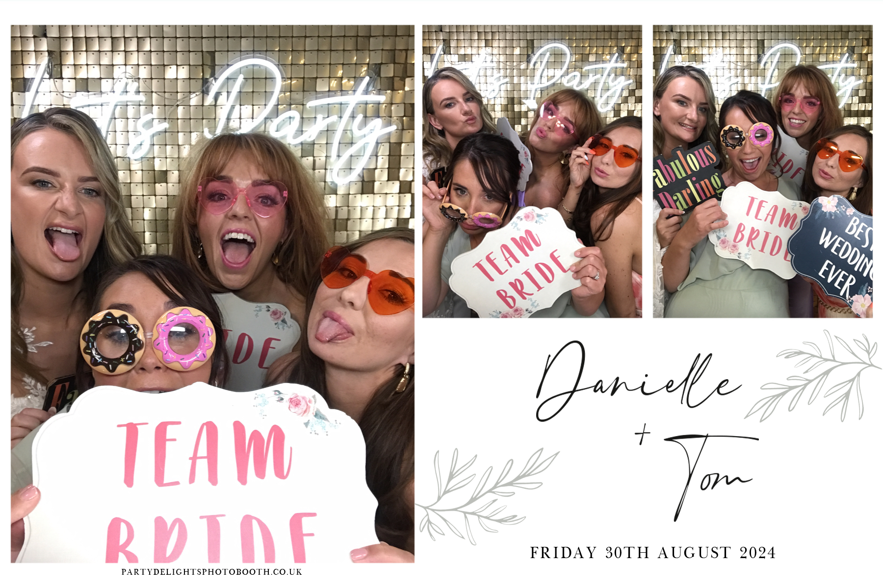 Danielle and Tom's Wedding | View more photos from the event at gallery.partydelightsphotobooth.co.uk/u/PartyDelightsPhotoBooth/Danielle-and-Toms-Wedding