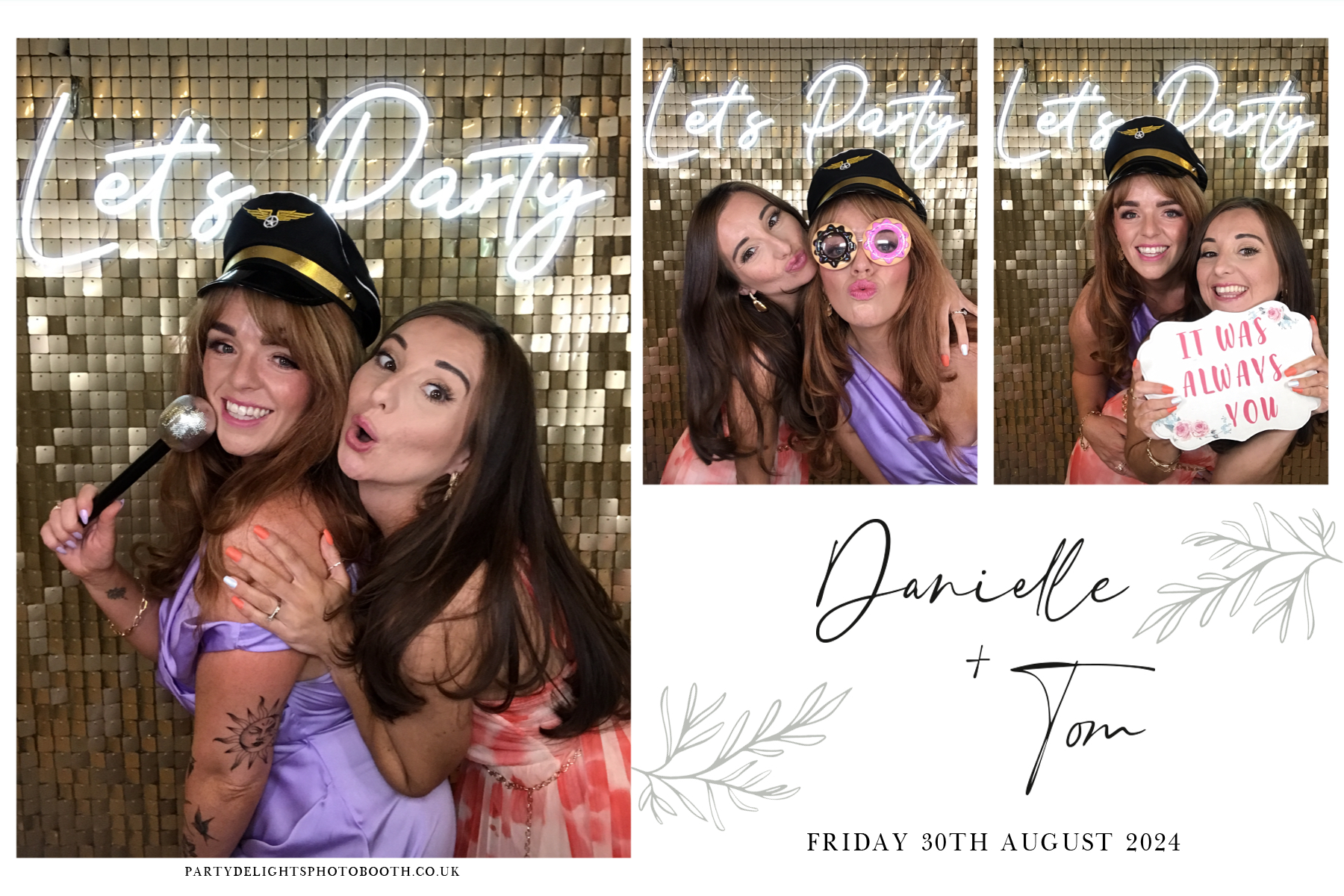 Danielle and Tom's Wedding | View more photos from the event at gallery.partydelightsphotobooth.co.uk/u/PartyDelightsPhotoBooth/Danielle-and-Toms-Wedding