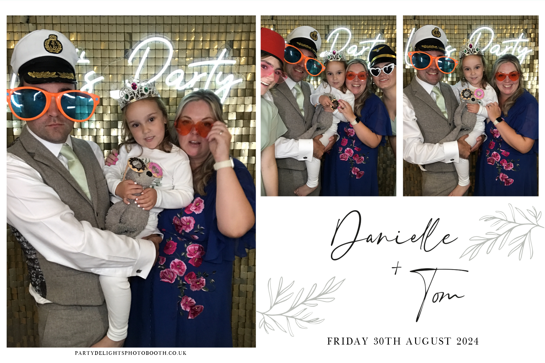 Danielle and Tom's Wedding | View more photos from the event at gallery.partydelightsphotobooth.co.uk/u/PartyDelightsPhotoBooth/Danielle-and-Toms-Wedding