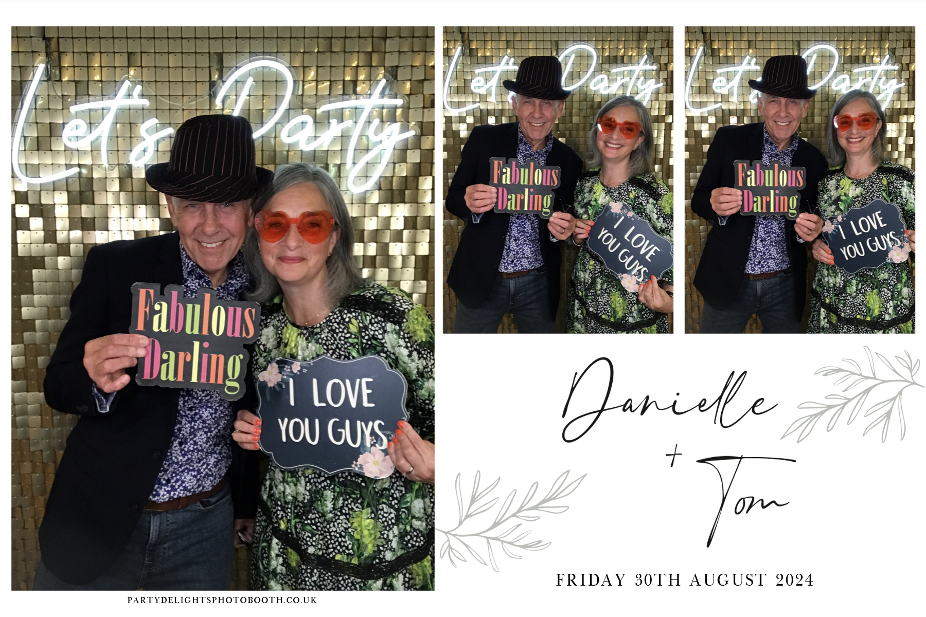 Danielle and Tom's Wedding | View more photos from the event at gallery.partydelightsphotobooth.co.uk/u/PartyDelightsPhotoBooth/Danielle-and-Toms-Wedding