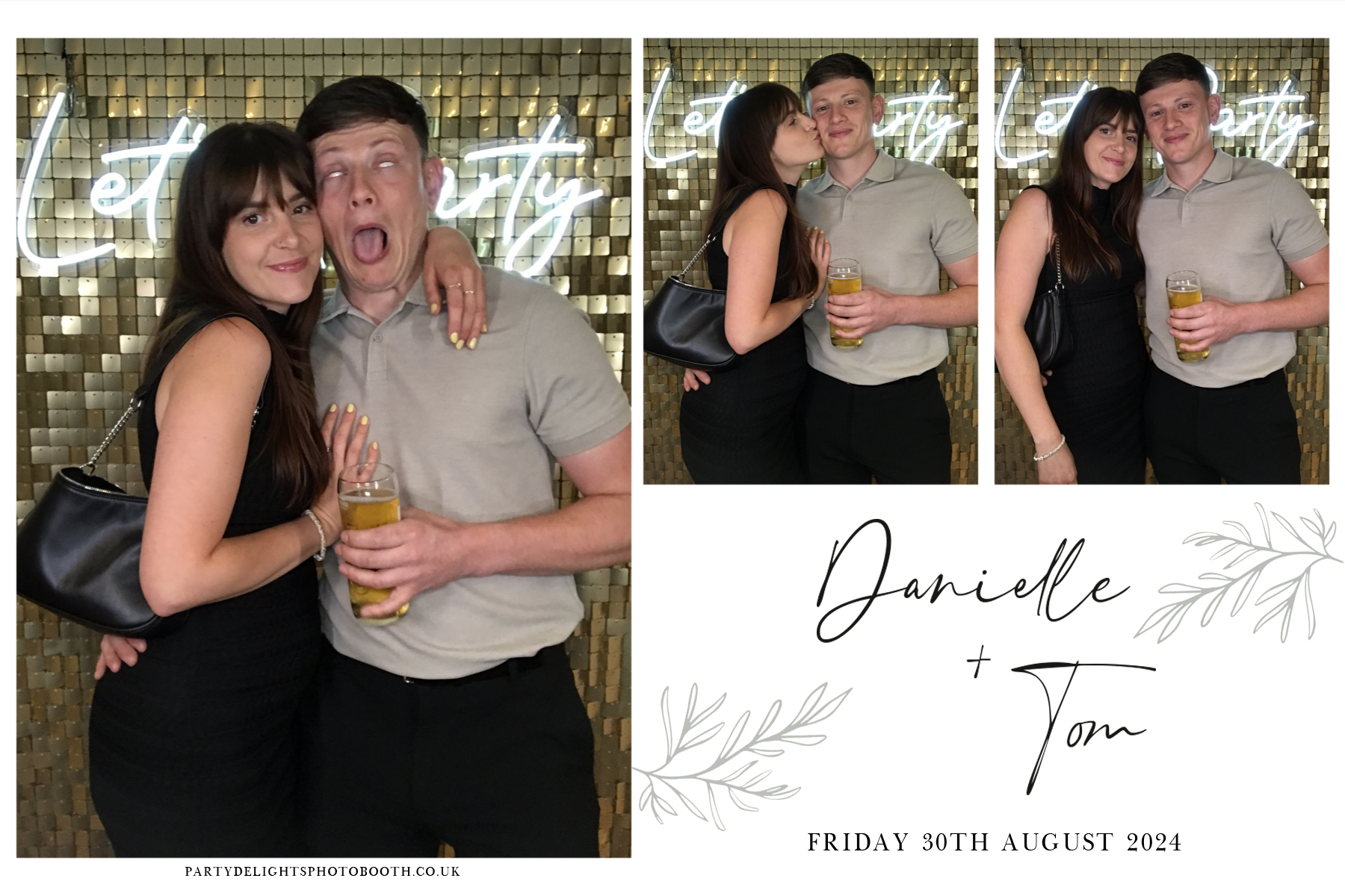 Danielle and Tom's Wedding | View more photos from the event at gallery.partydelightsphotobooth.co.uk/u/PartyDelightsPhotoBooth/Danielle-and-Toms-Wedding