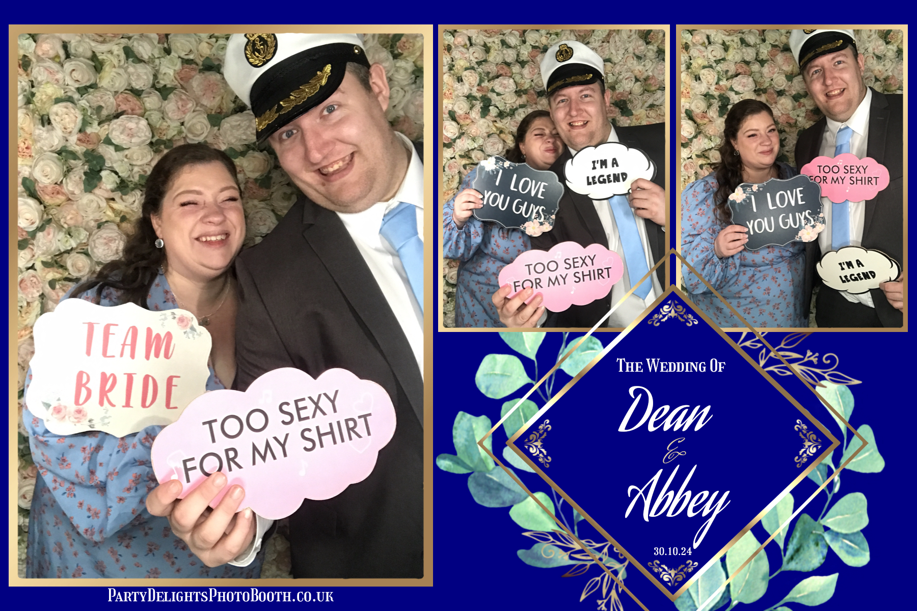 Dean and Abbey's Wedding | View more photos from the event at gallery.partydelightsphotobooth.co.uk/u/PartyDelightsPhotoBooth/Dean-and-Abbeys-Wedding