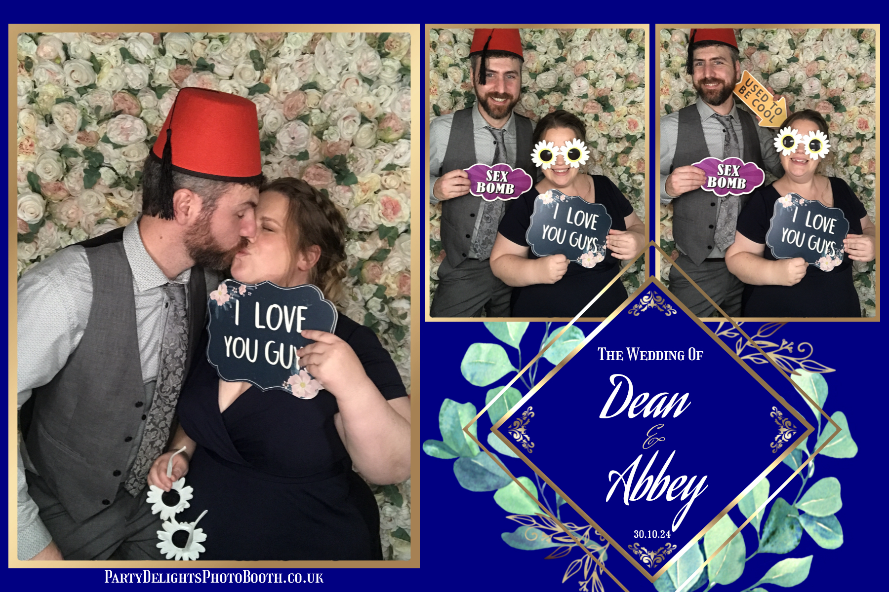 Dean and Abbey's Wedding | View more photos from the event at gallery.partydelightsphotobooth.co.uk/u/PartyDelightsPhotoBooth/Dean-and-Abbeys-Wedding