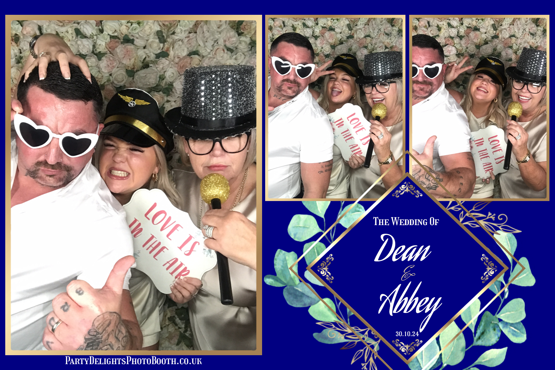 Dean and Abbey's Wedding | View more photos from the event at gallery.partydelightsphotobooth.co.uk/u/PartyDelightsPhotoBooth/Dean-and-Abbeys-Wedding