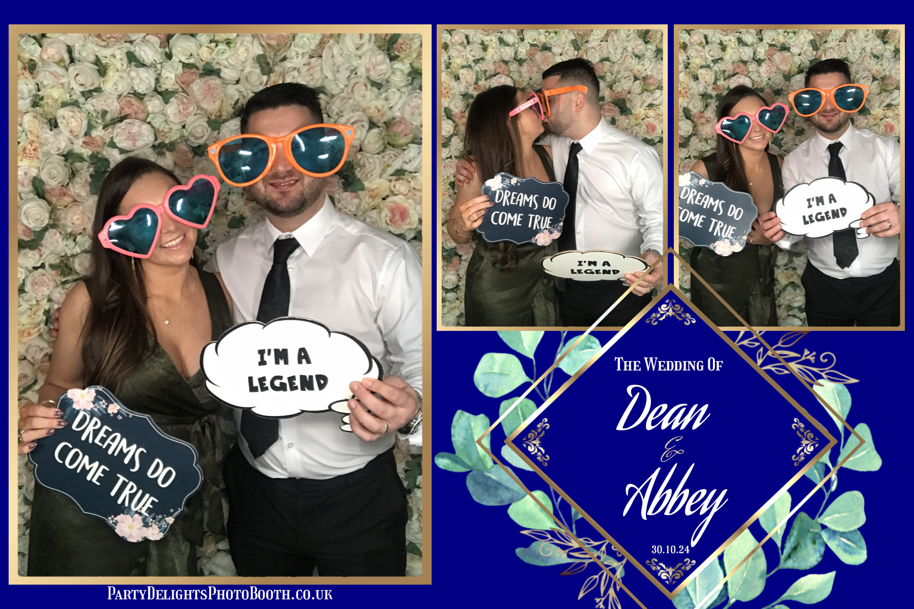 Dean and Abbey's Wedding | View more photos from the event at gallery.partydelightsphotobooth.co.uk/u/PartyDelightsPhotoBooth/Dean-and-Abbeys-Wedding