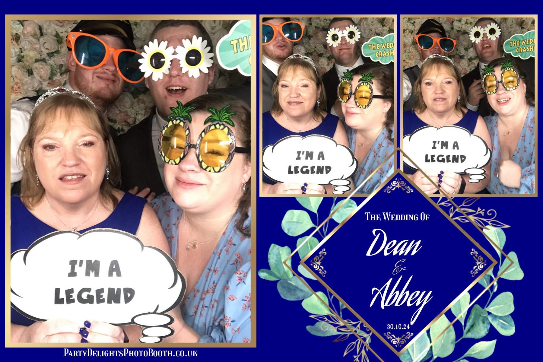 Dean and Abbey's Wedding | View more photos from the event at gallery.partydelightsphotobooth.co.uk/u/PartyDelightsPhotoBooth/Dean-and-Abbeys-Wedding