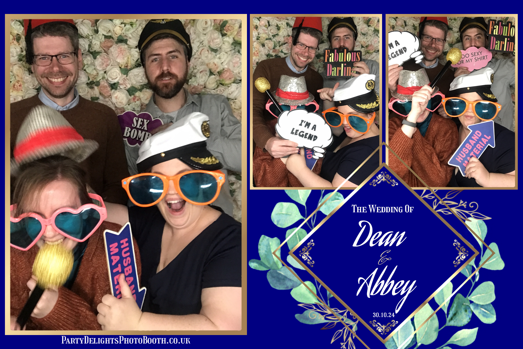 Dean and Abbey's Wedding | View more photos from the event at gallery.partydelightsphotobooth.co.uk/u/PartyDelightsPhotoBooth/Dean-and-Abbeys-Wedding
