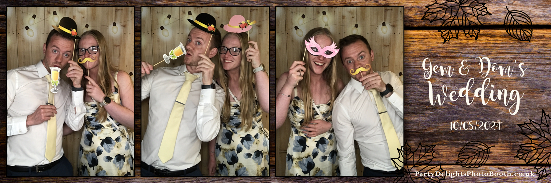 Gemma and Dominic's Wedding | View more photos from the event at gallery.partydelightsphotobooth.co.uk/u/PartyDelightsPhotoBooth/Gemma-and-Dominics-Wedding